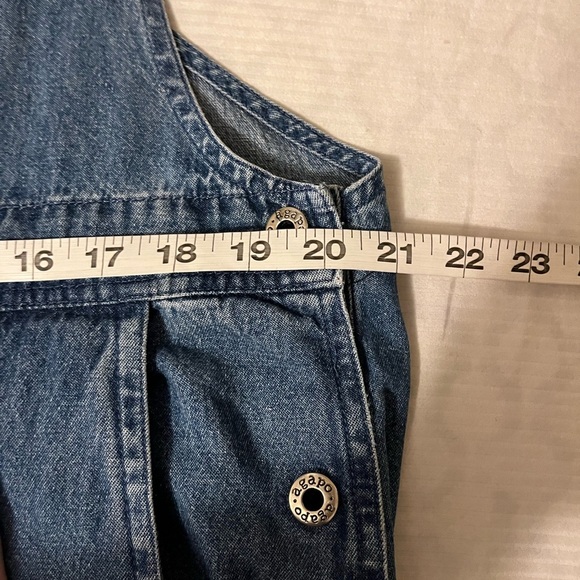 🇺🇸Americana Cropped Denim Overalls, 4th of July, size Large - Picture 7 of 8